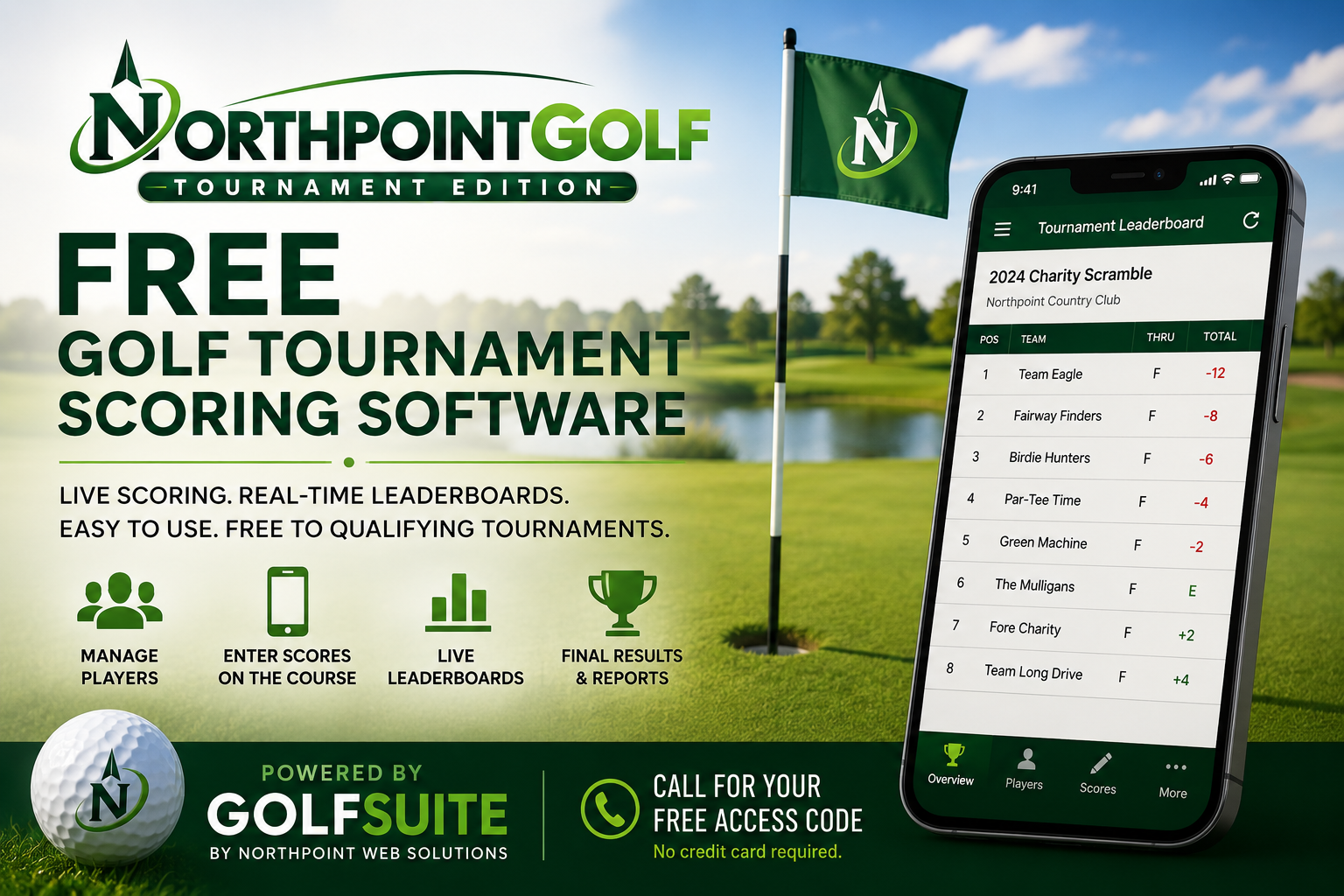 free golf tournament software